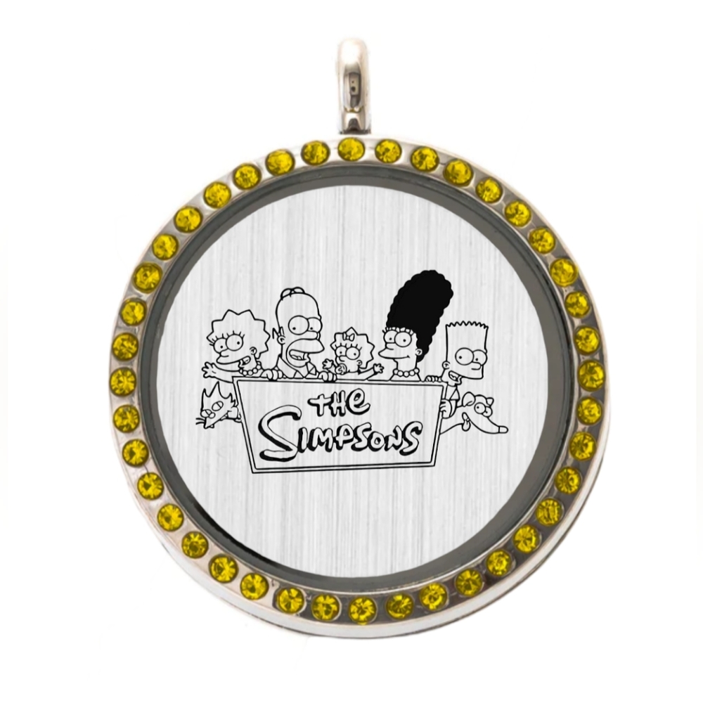 The Simpsons Stainless Steel Theme Locket